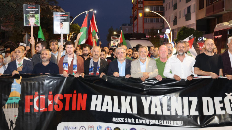 Gebze'den Gazze'ye Destek Yürüyüşü