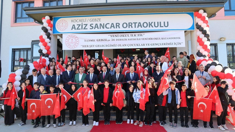 Aziz Sancar Ortaokulu Törenle Hizmete Açıldı