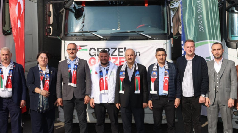 Gebze’den Gazze’ye Kardeşlik Eli: 10 Tır Yardım Dualarla Yola Çıktı