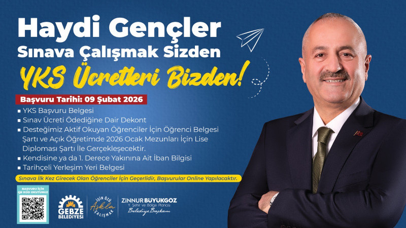 Gebze Belediyesi’nden YKS’ye Girecek Gençlere Destek