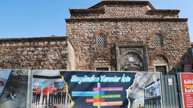 Gebze Belediyesi Tarihi Çarşı Hamamı'nda Restorasyon Çalışmalarını Başlattı