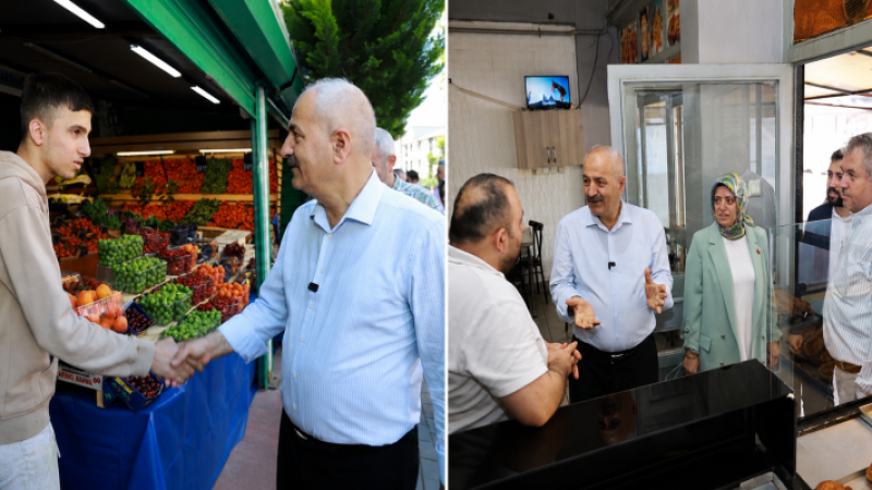 Başkan Zinnur Büyükgöz Arapçeşme’de Esnafla Bir Araya Geldi