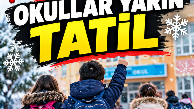 Kocaeli Genelinde Yarın Okullar Tatil!