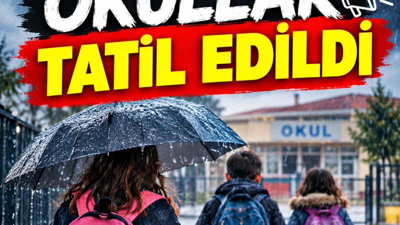 Kocaeli’de Okullar Tatil Edildi!