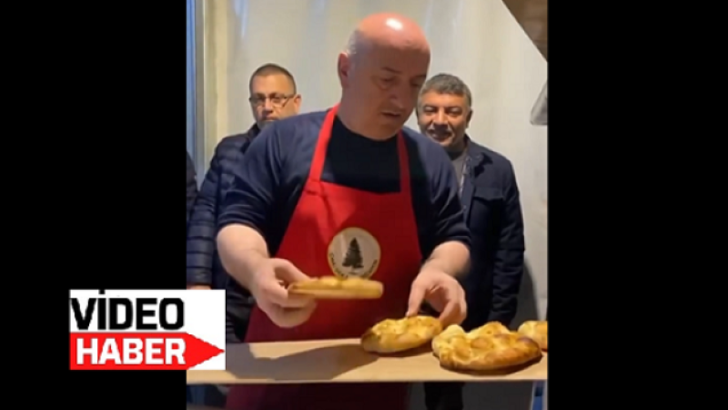 Başkan Muzaffer Bıyık Depremzedelere Ramazan Pidesi Pişirdi