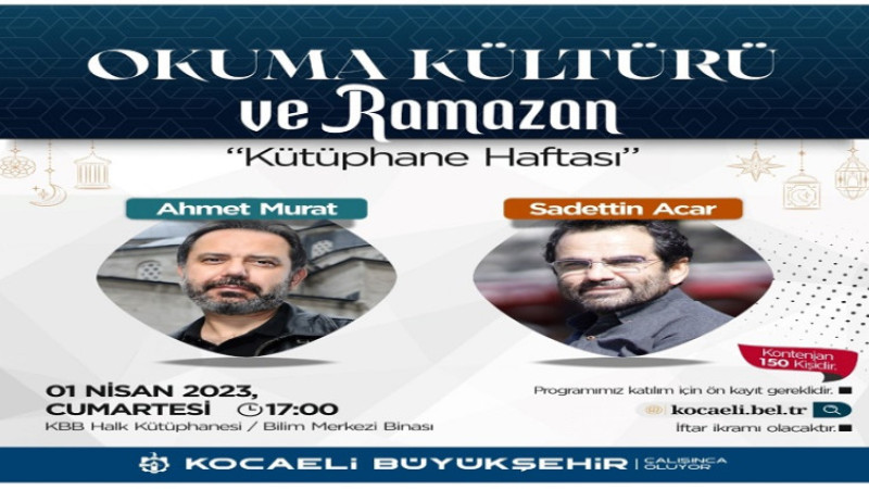 Büyükşehir’den Okuma Kültürü ve Ramazan söyleşisi