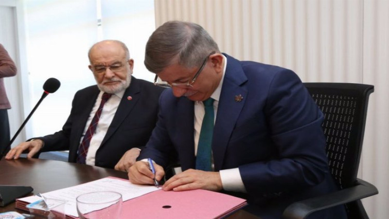 Gelecek, Saadet İttifakı Protokolü İmzalandı