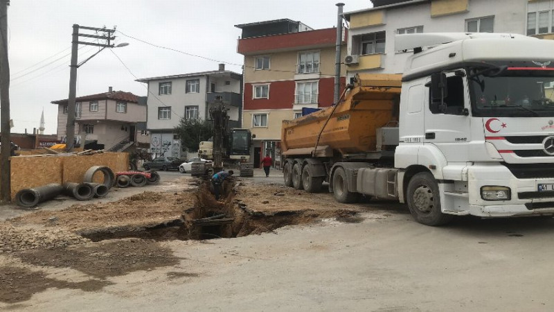 Gebze'de Altyapı Çalışmaları Sürüyor