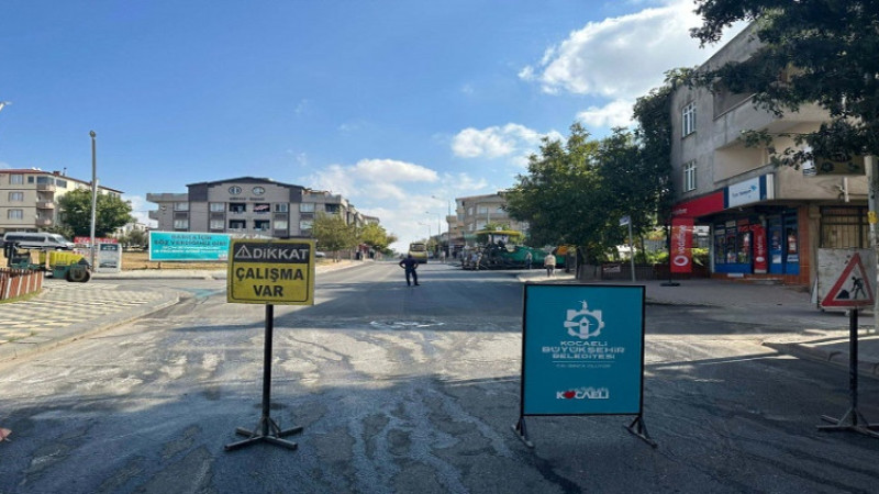 Darıca Aşık Veysel Caddesi asfaltlandı