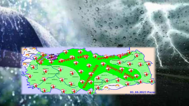 Kuvvetli Yağışlara Dikkat! Meteoroloji'den Ciddi Sel Uyarısı