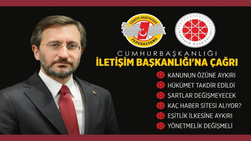 TGF’DEN İLETİŞİM BAŞKANLIĞI’NA ÇAĞRI!