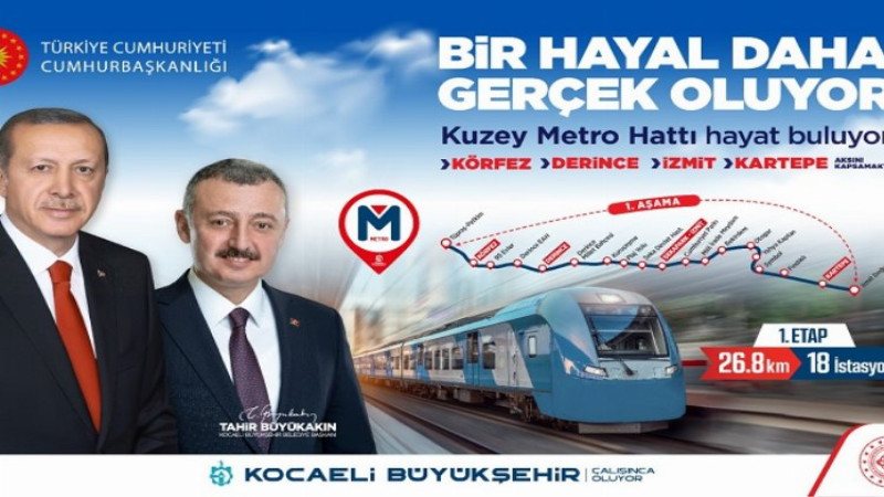 Kocaeli'ne Kuzey Metro Hattı Müjdesi!