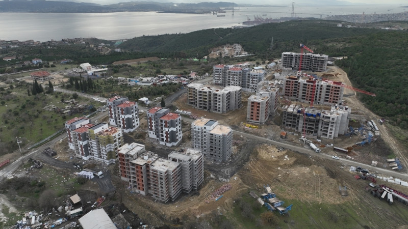 Tavşancıl TOKİ Konutları Hızla Yükseliyor 