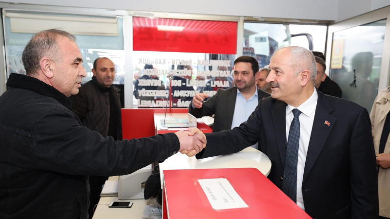 Başkan Adayı Büyükgöz  Terminal Esnafına Gitti