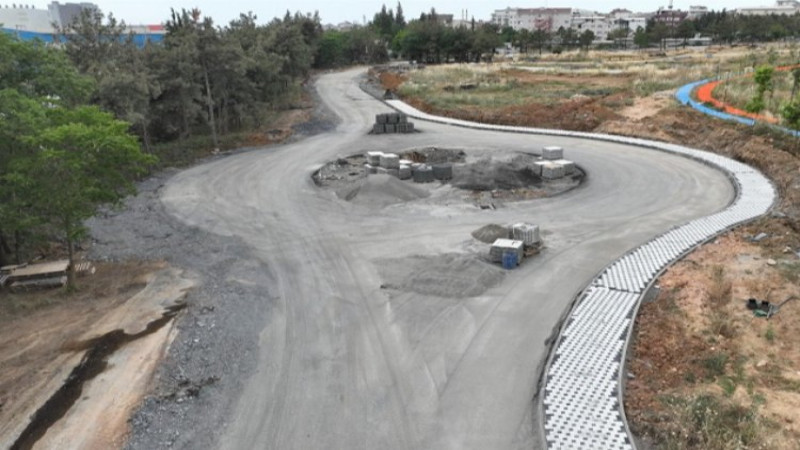Gebze Millet Bahçesi İç Yollarında Yoğun Çalışma