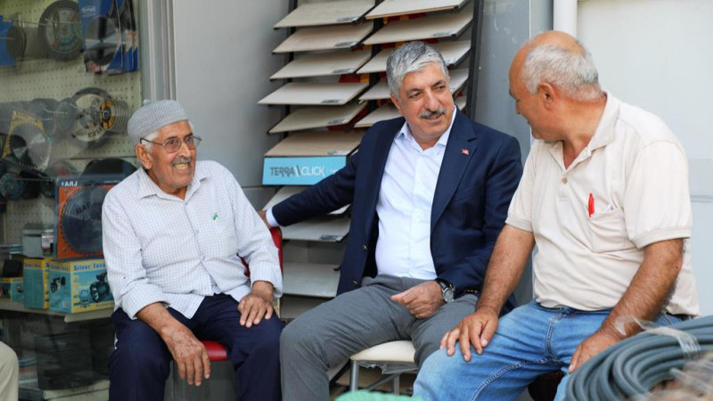 Başkan Ömeroğlu’ndan Esnafa Ziyaret