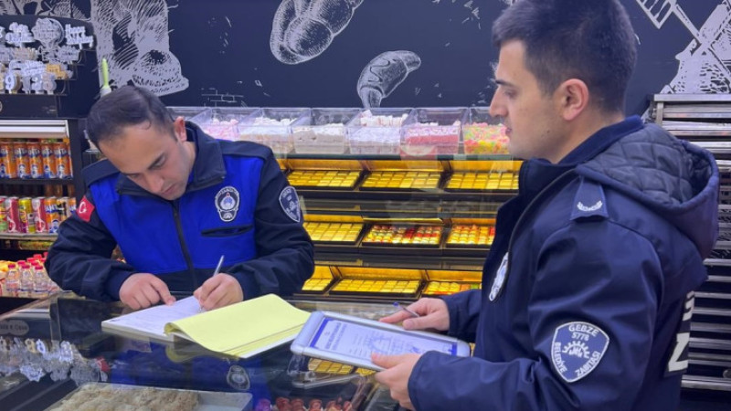 Gebze Zabıtasından  Bayram Denetimleri