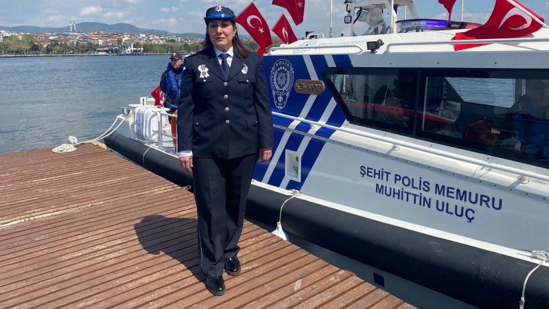 Şehit babasının ismini taşıyan botta görev yapacak