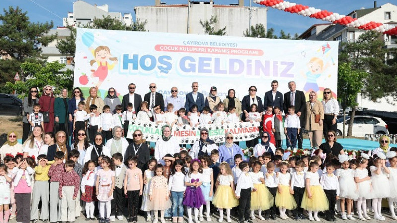 Çocuk kulüplerine muhteşem kapanış programı