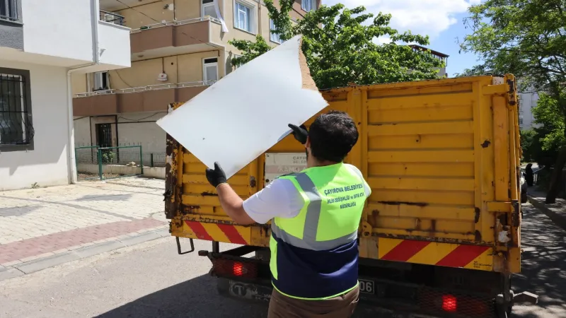 Çayırova'da kaba atıklar geri dönüşüme kazandırılıyor