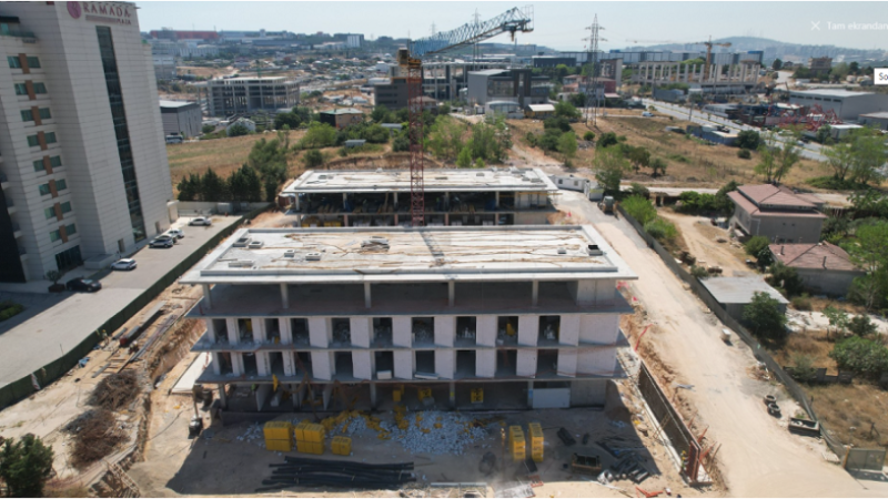 Çayırova Spor Lisesi’nde çalışmalar tüm hızıyla devam ediyor