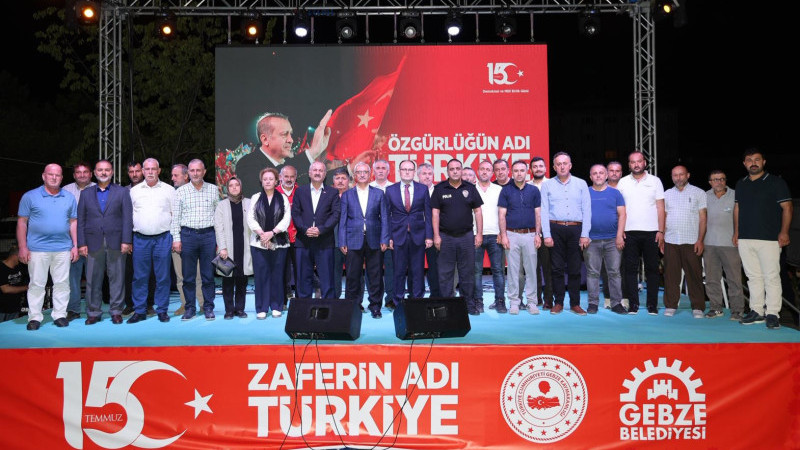 Gebze’de 15 Temmuz Coşkusu