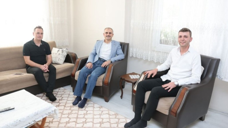 Başkan Çiftçi, ilçe sakinleriyle bir arada