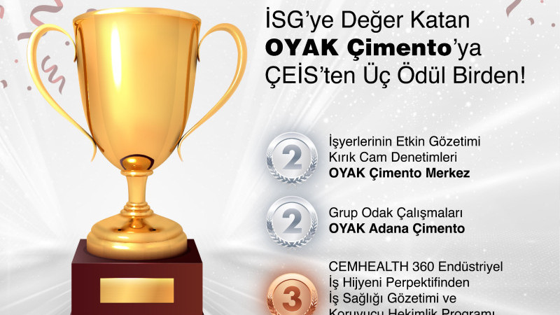 İSG’ye Değer Katan OYAK Çimento’ya ÇEİS’ten Üç Ödül Birden