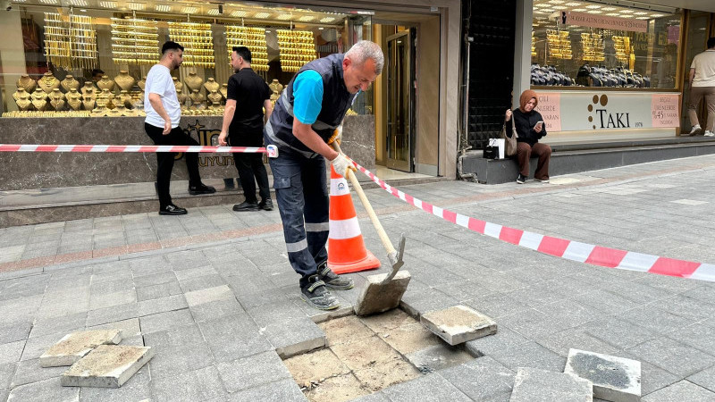 Eskiçarşı’da Parke Yenileme Çalışması