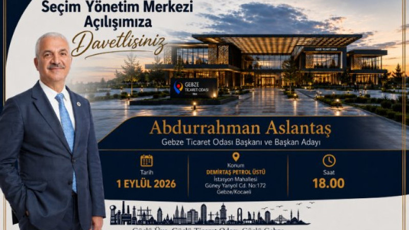 GTO Başkanı Aslantaş Adaylığını Açıklıyor!