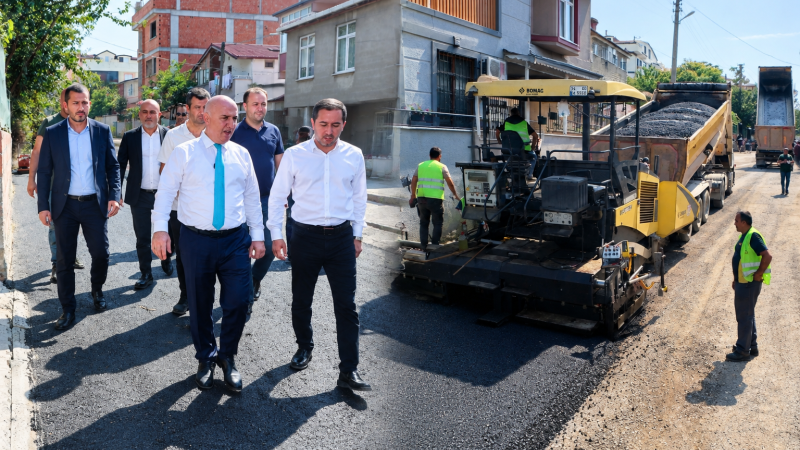 Darıca’da kış öncesi asfalt çalışmaları hızlandı