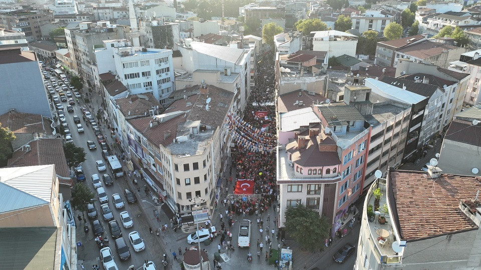 Gebze Şehit Haniye ve Filistin için meydanda